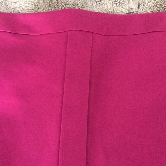 Black & fuchsia color block pencil skirt 14 back zip & slit slimming effect NEW - Picture 5 of 10